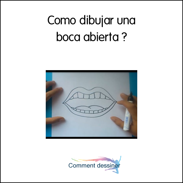 Como dibujar una boca abierta